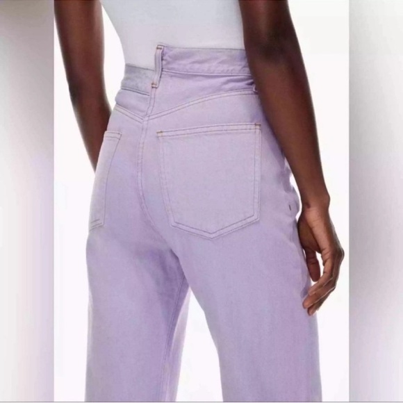 AGOLDE Criss Cross High Rise Straight Jeans In Hard Candy - Picture 4 of 10